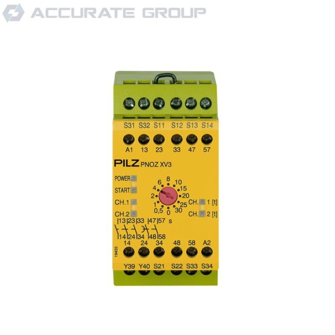 Pilz PNOZ XV3 774540 – przekaźnik bezpieczeństwa, wyłącznik awaryjny